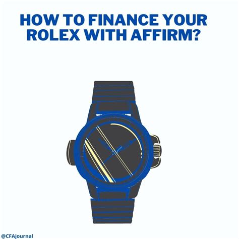 can you finance a rolex at the rolex store|finance rolex with affirm.